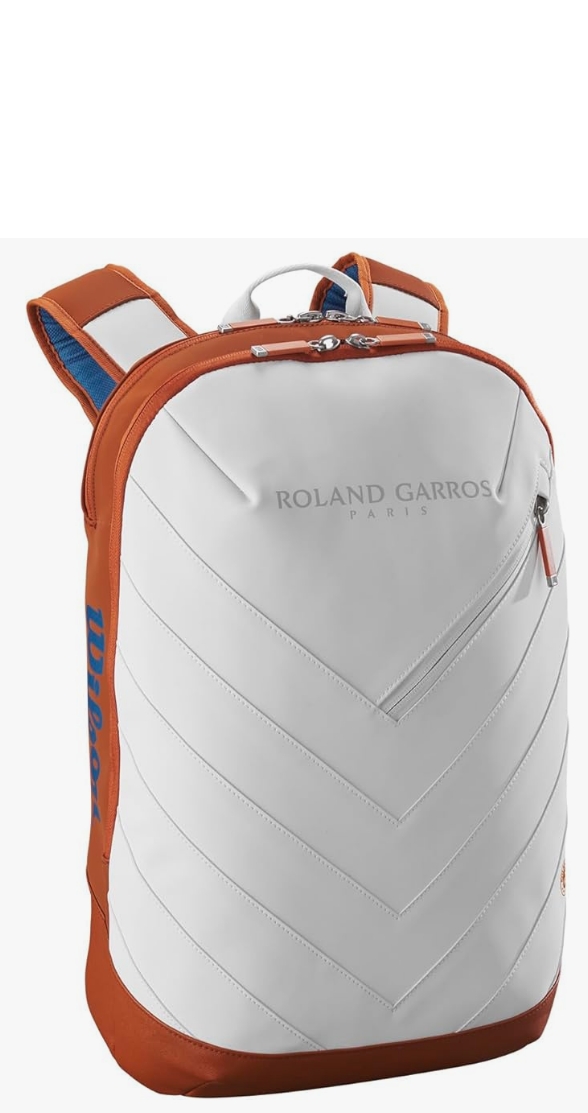 WILSON Roland-Garros Super Tour Tennis Racket Bag - Clay/White/Navy